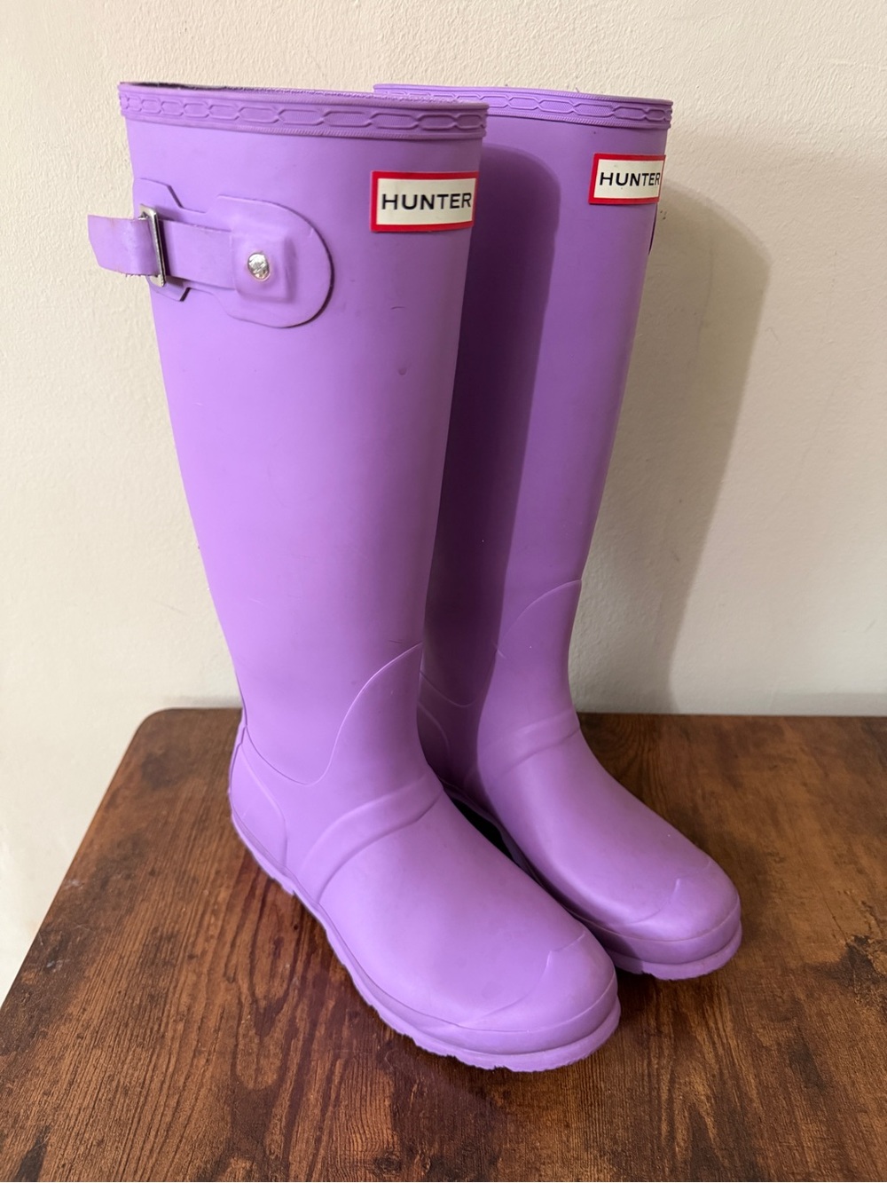 Hunter Purple Women's Waterproof Knee-High Rain Boots